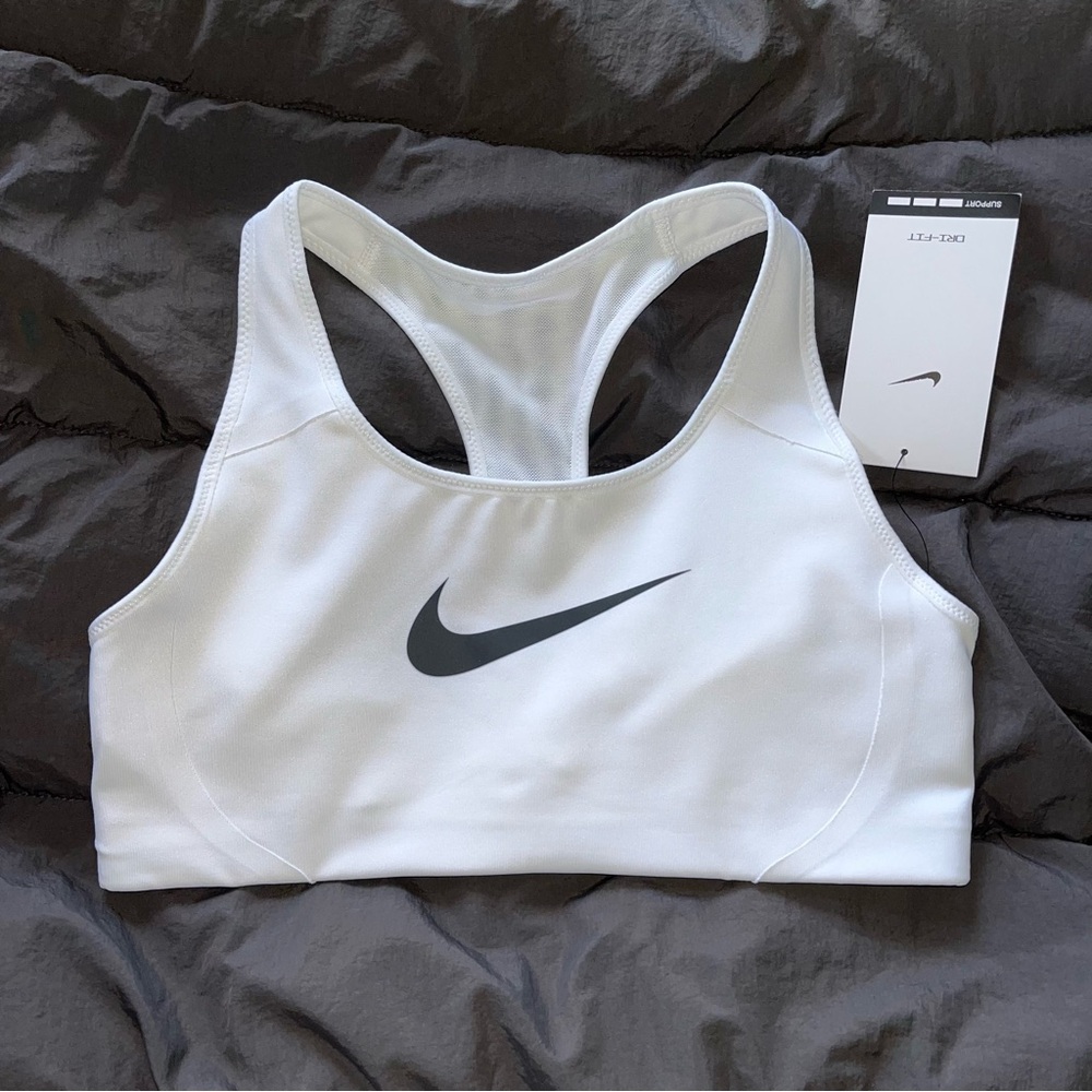 Nike Women's White Sports Bra - Size S